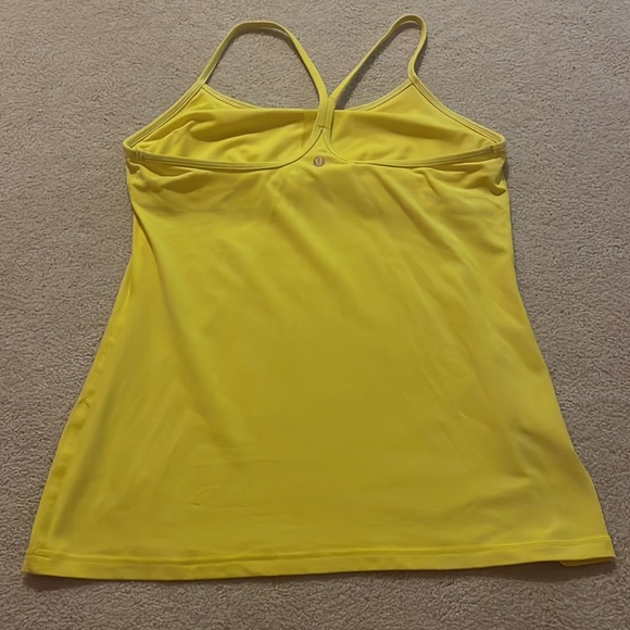 Lululemon, size 12, yellow, power y tank - Picture 2 of 5